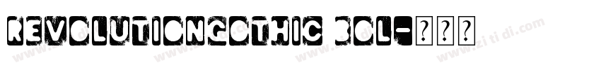 RevolutionGothic Bol字体转换 RevolutionGothic Bol字体转换